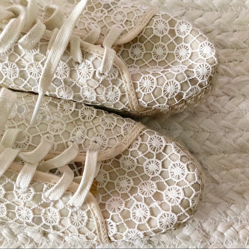 Toms Lena Crochet Lace Espadrille Sneakers - Picture 5 of 7